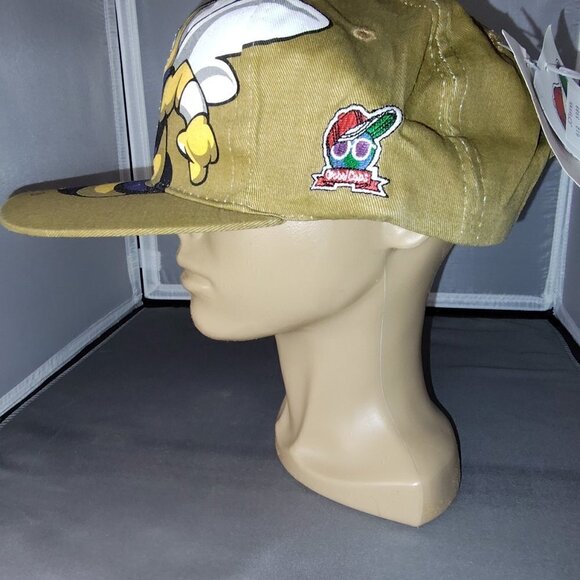 NWT! VTG 1994 Georgia Tech Yellow Jackets Global Caps BUZZ Big Logo Snapback Cap - Picture 4 of 9